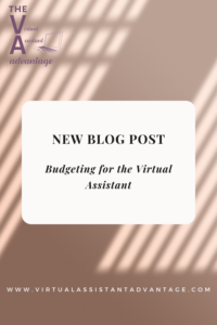 Budgeting for the Virtual Assistant