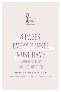 3 pages every funnel must have and what to include on them