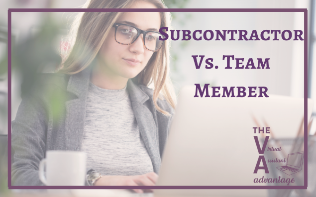 Subcontractor vs. Team Member