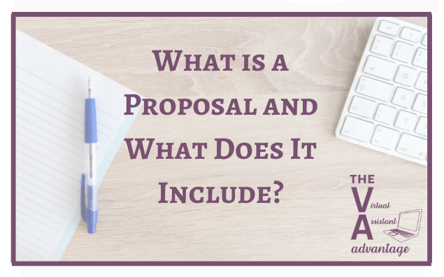 What is a Proposal and What Does It Include?