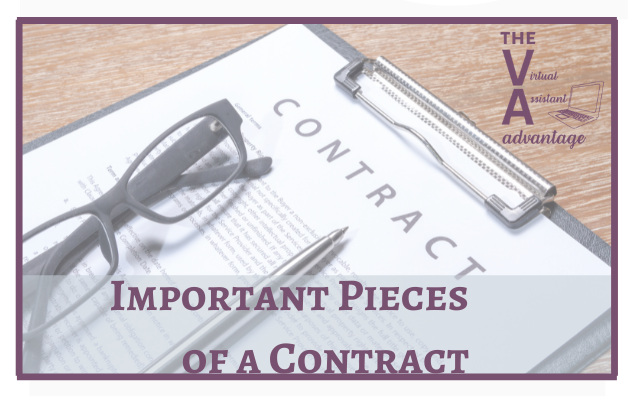 Important Pieces of a Contract
