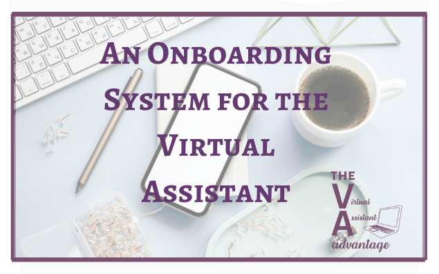 An Onboarding System for the Virtual Assistant